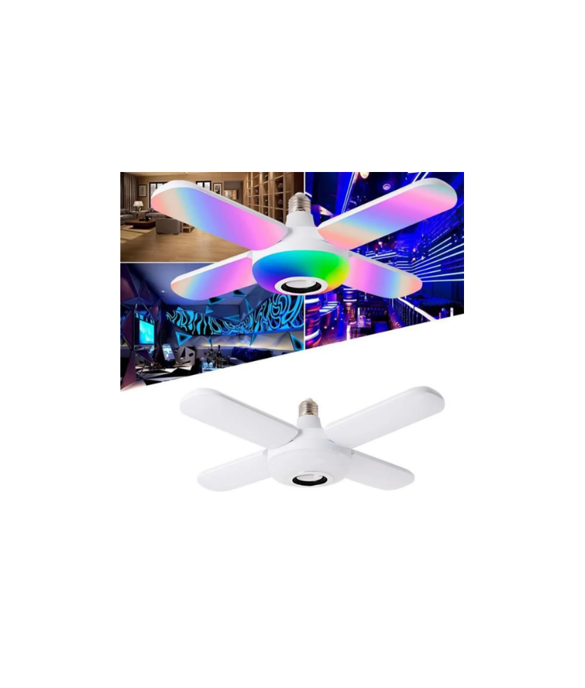 Lampe Multicolore RGB Avec Bluetooth, Musique 45W E27