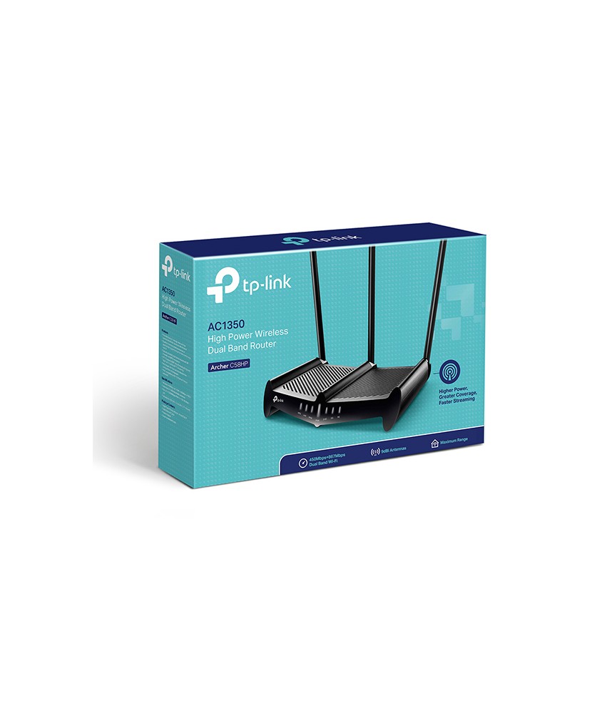 TP-Link Archer C58HP Routeur WiFi Bi-Band sans fil Haute Puissance AC1350