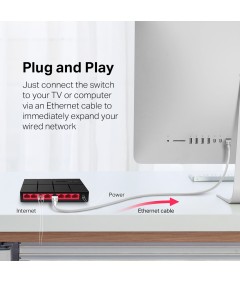 MS108G  Switch de bureau 8 ports 10/100/1000 Mbps