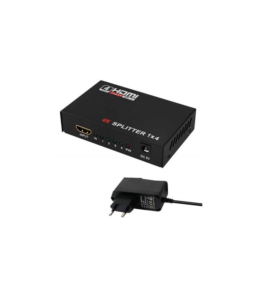 SPLITTER HDMI 1 X 2 - 3D, 4K ULTRA HD - NOIR