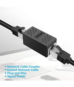 Pont Cable Ethernet, Adaptateur Câble Ethernet Multiprise Ethernet,  Répartiteur Adaptateur pour Câble Rallonge Ethernet 1 Mâle à 3 Femelle Port