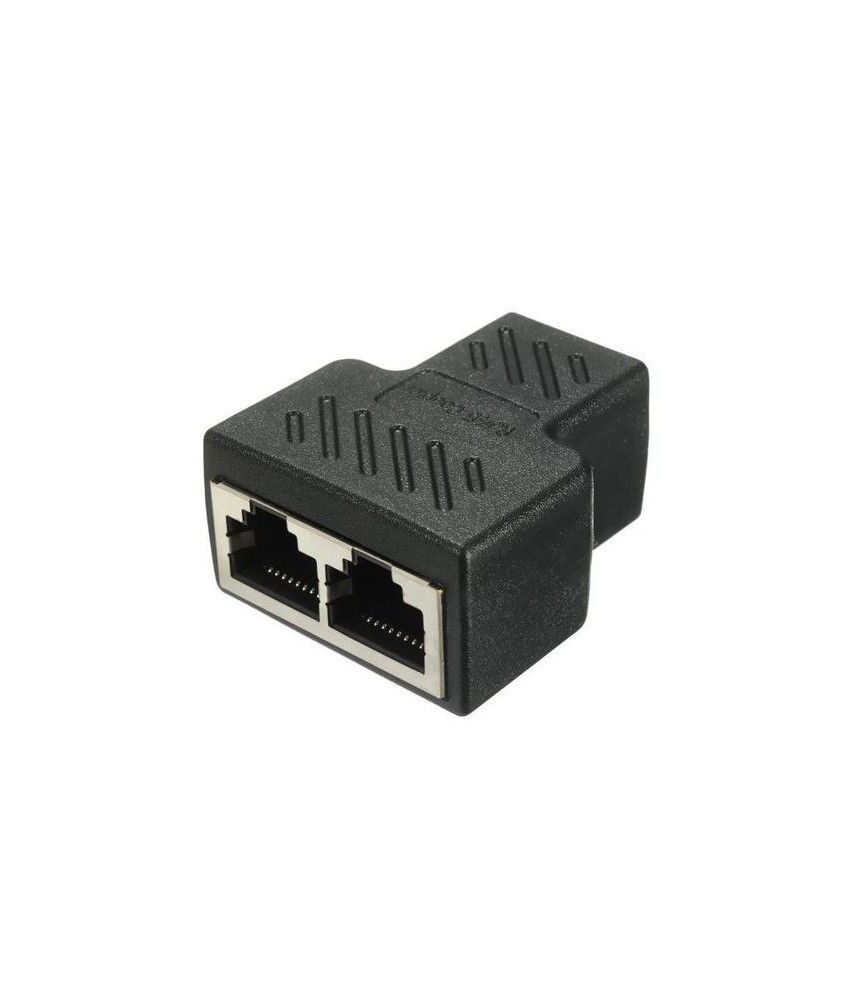 Câble Répartiteur RJ45 Femelle à 2 RJ45 Femelle Lan Ethernet Câble