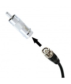 Connecteur BNC femelle vers RCA mâle