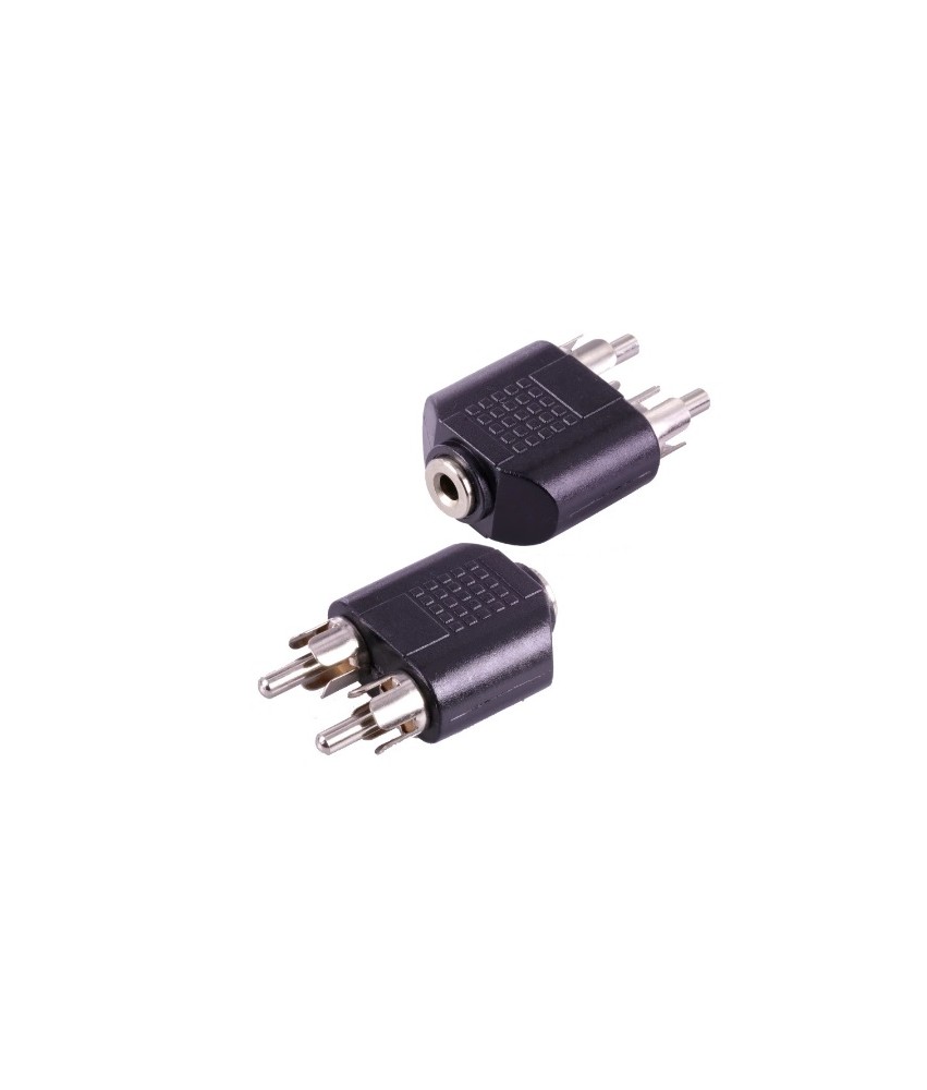 Adaptateur Jack 3.5 Mâle vers 2 Jack 3.5 Femelle