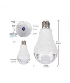 Caméra Ampoule Panoramique WiFi 360° HD