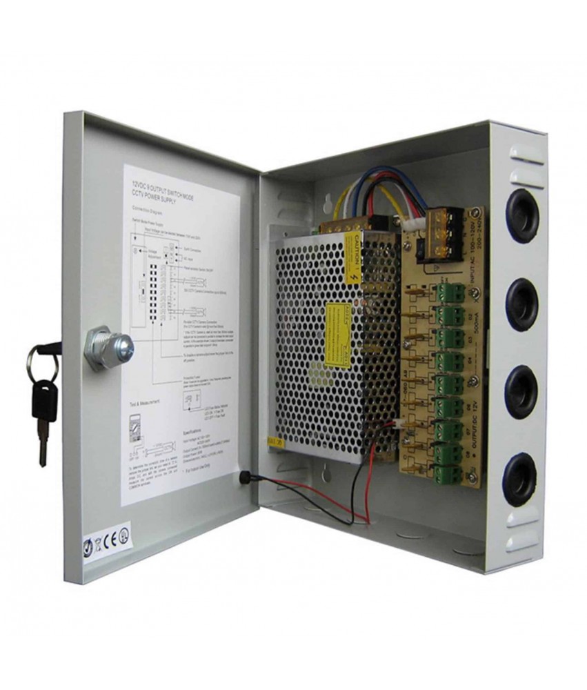 Bloc d'alimentation 12V 10A - Choisissez le bon boites d'alimentation CCTV  W-D-LINK pour votre système.